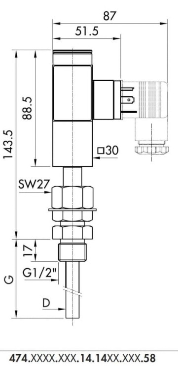 Termostat Picotherm ISPT11065
