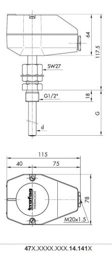 Termostat Navistat ISNT15011