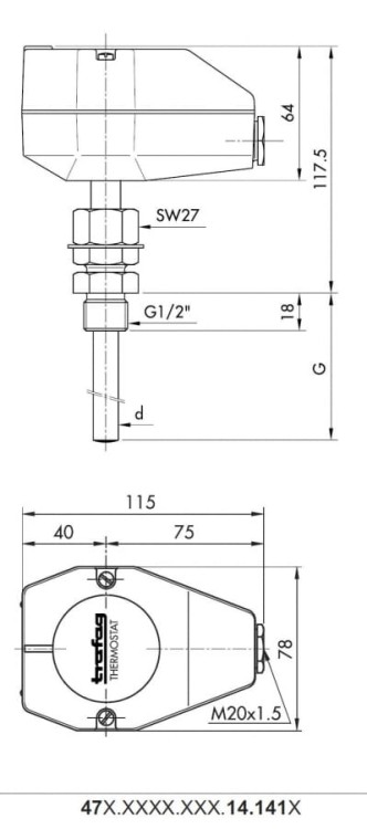 Termostat Navistat ISNT15011
