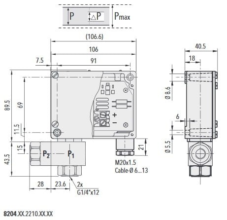Przetwornik różnicy ciśnień ND1.0 