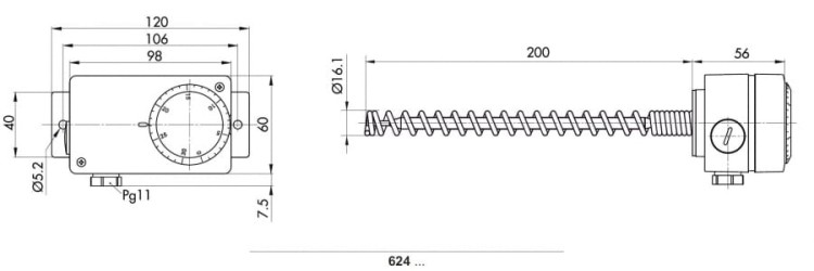 Termostat Kanałowy MSK80