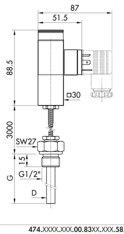 Termostat Picotherm ISP15065
